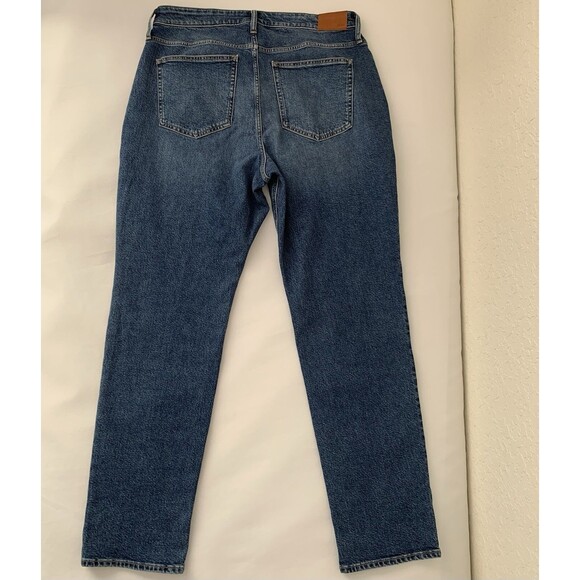 NWT J Crew Jeans Women 32 Tall Curvy Classic Straight Denim High Rise Preppy Mom - Picture 2 of 10